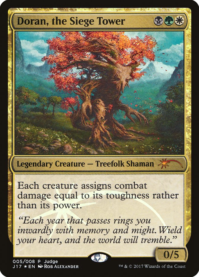 mtg siege cards Doran, the Siege Tower [Judge Gift Cards 2017]