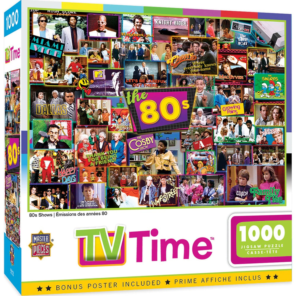 TV Time - 80s Shows 1000 Piece Puzzle