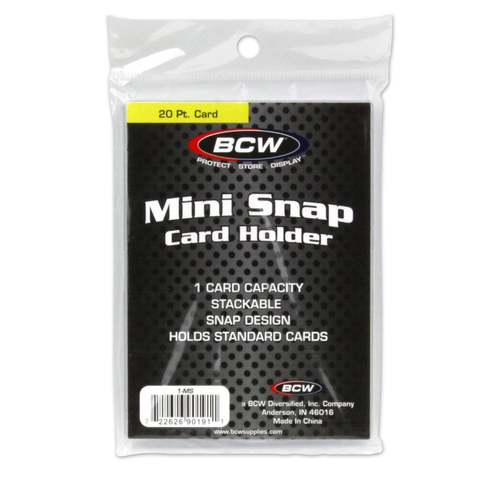 BCW Mini Snap Card Holder - 20pt.