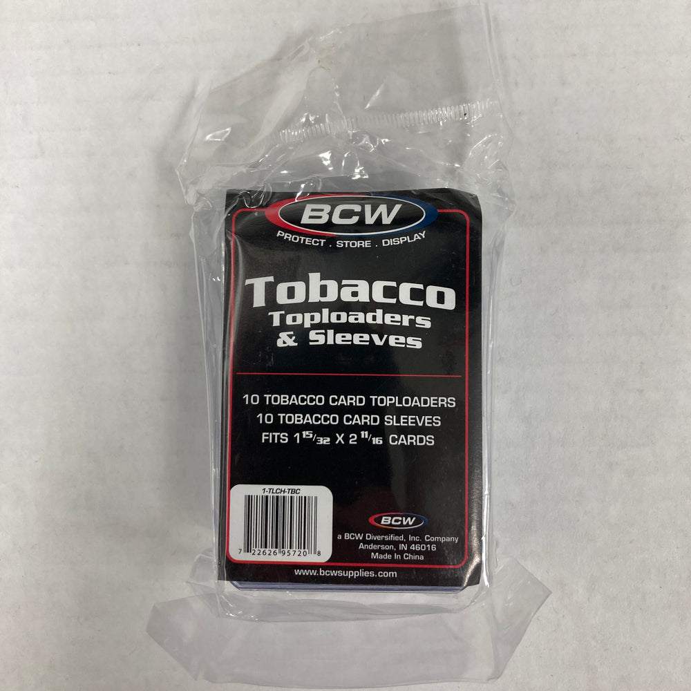 BCW Tobacco Card Toploaders & Sleeves 10ct.
