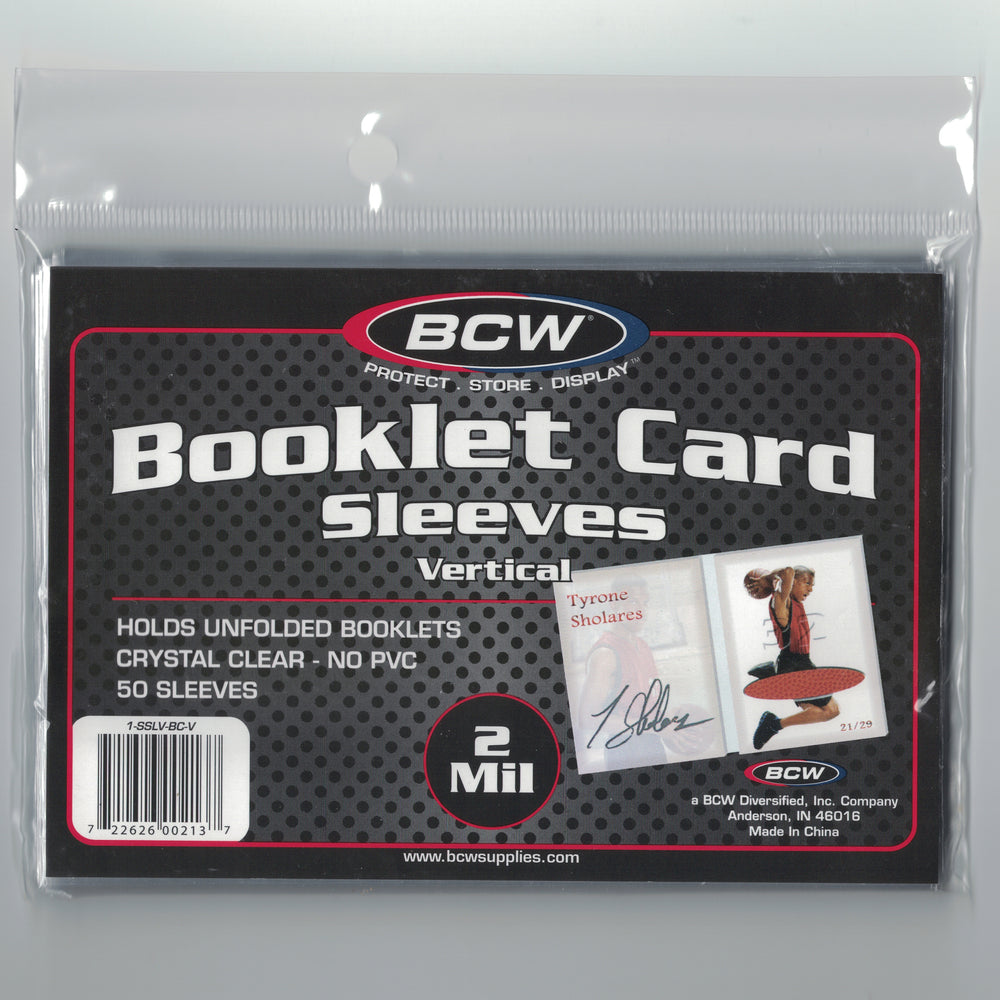 BCW Vertical Booklet Card Sleeves 50ct.