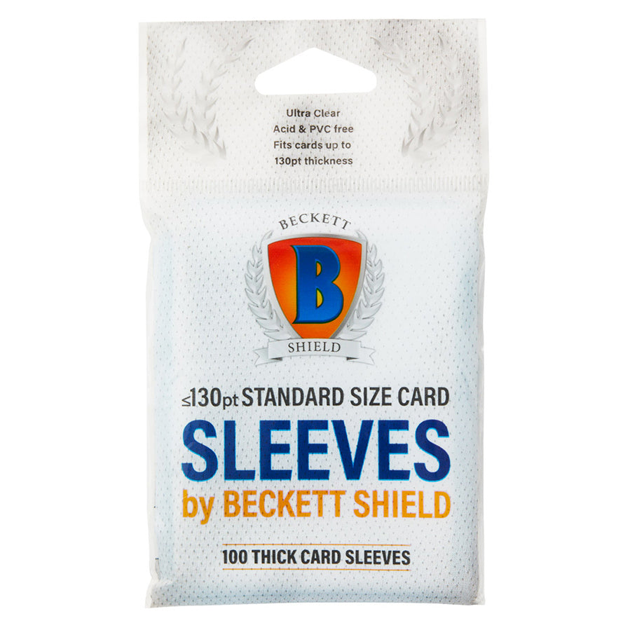 Beckett Shield 130pt Thick Size Card Sleeves