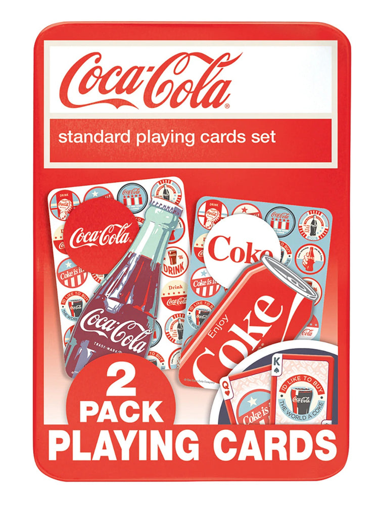Coca-Cola Playing Cards (2-Pack) in Collectible Tin