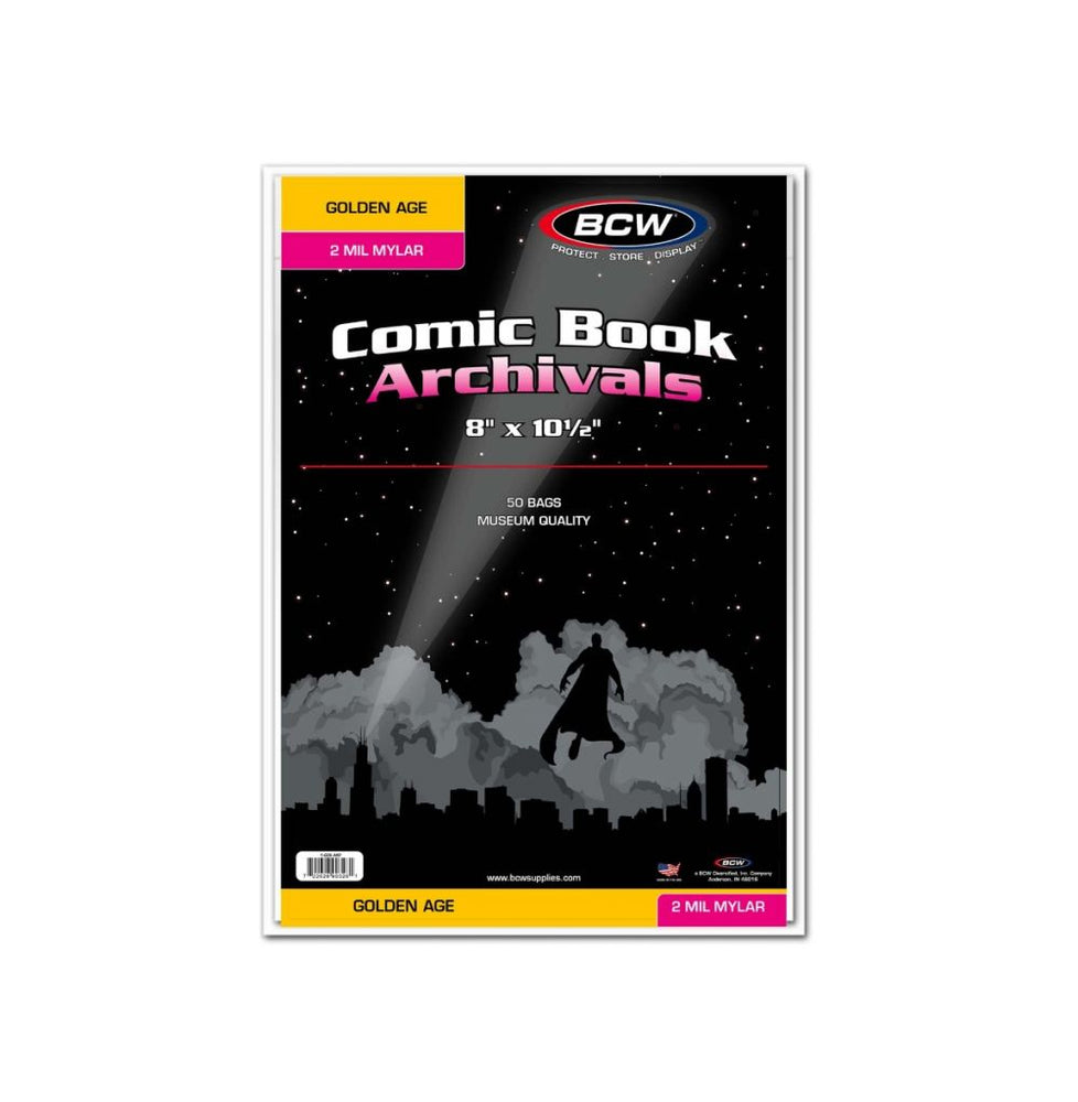 BCW Golden Comic Mylar Archivals - 2 MIL