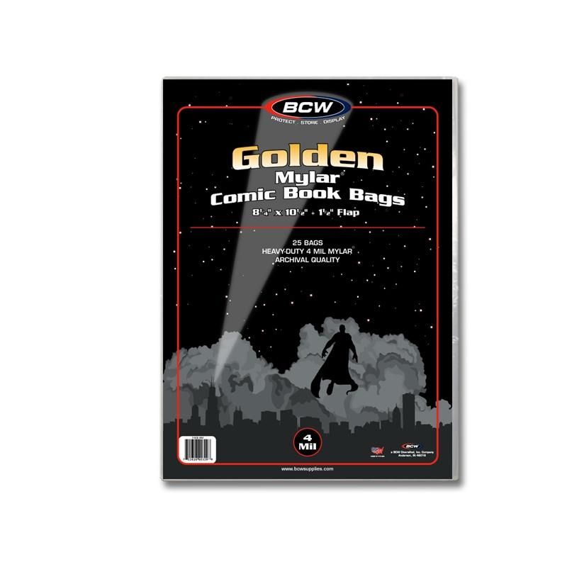 BCW Golden Comic Mylar Archivals - 4 MIL