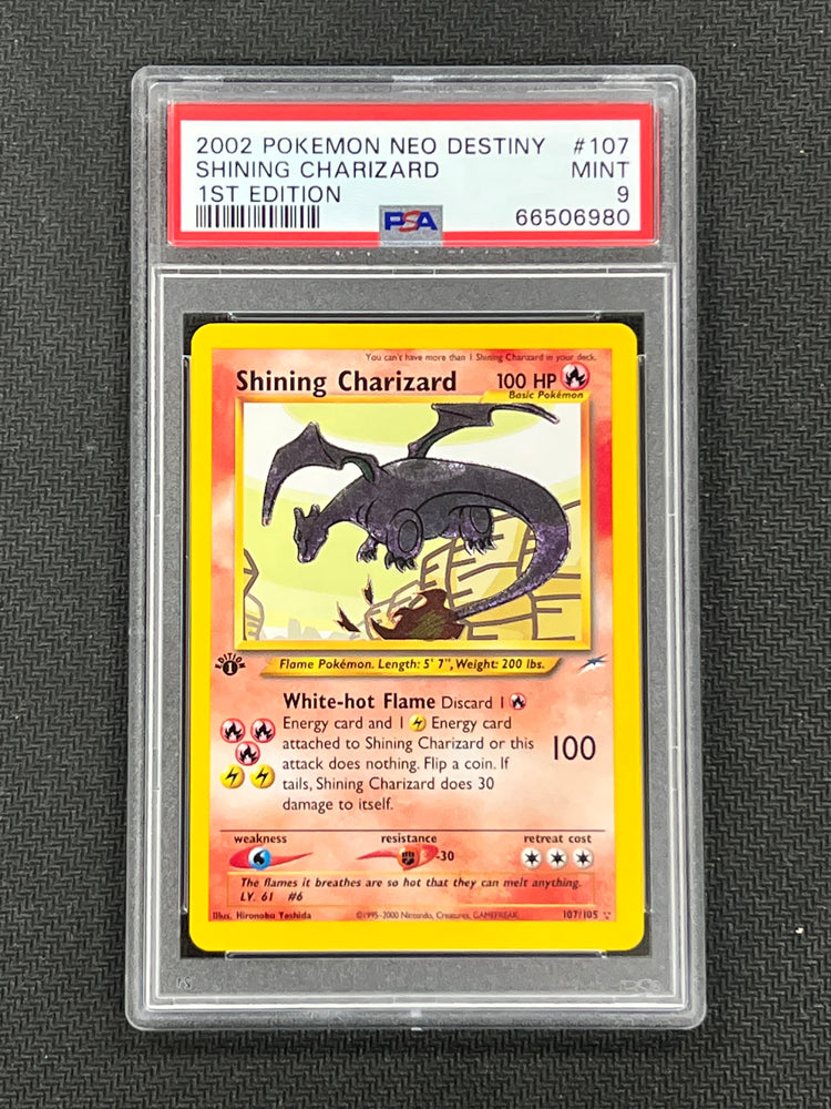 Shining Charizard (107/105) [Neo Destiny 1st Edition] [PSA 9]