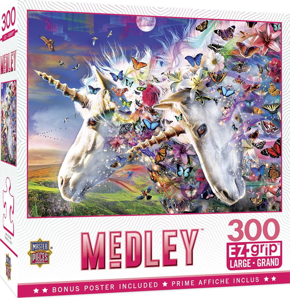 Medley - Unicorns & Butterflies - 300 Piece EZGrip Puzzle