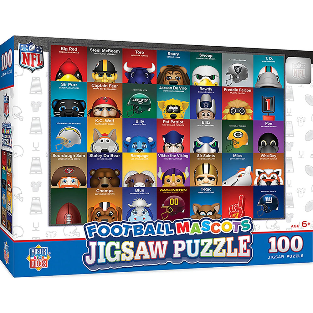 NFL League Mascots 100 Piece Puzzle Puzzle