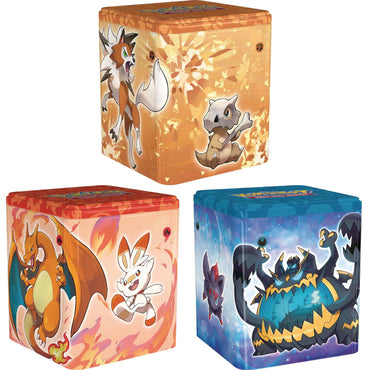 Pokemon: Stacking Tins Oct 2022 Fire-Fighting-Dark Options