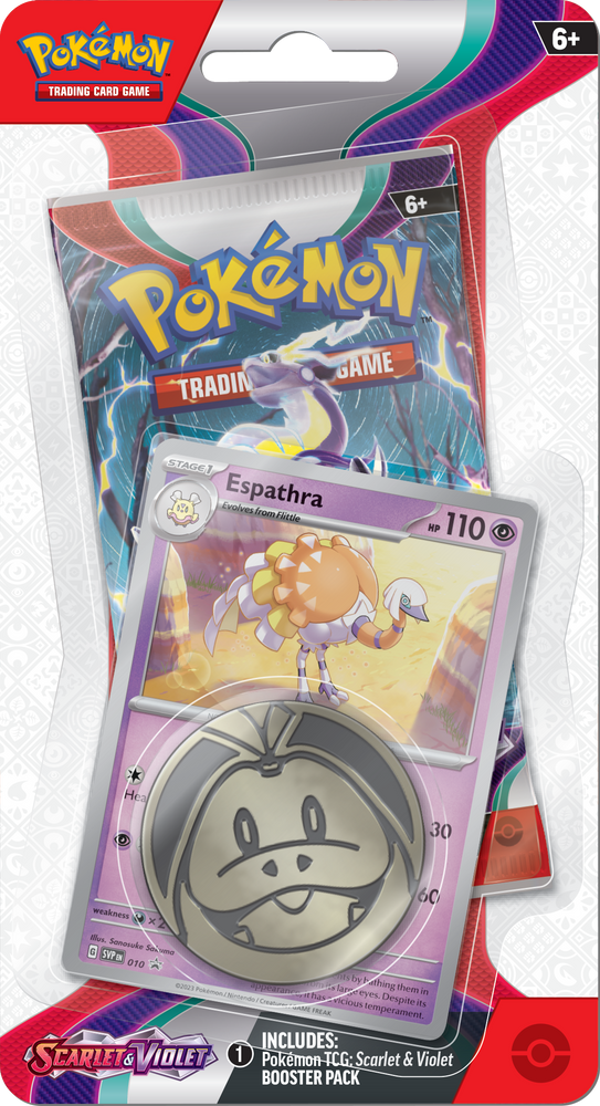 Pokémon TCG: Scarlet & Violet Checklane Blister Pack with Coin and Promo