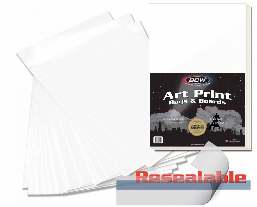 BCW Premade 11x17 Art Print Bag and Board