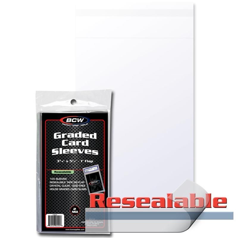 BCW Resealable Graded Card Sleeves