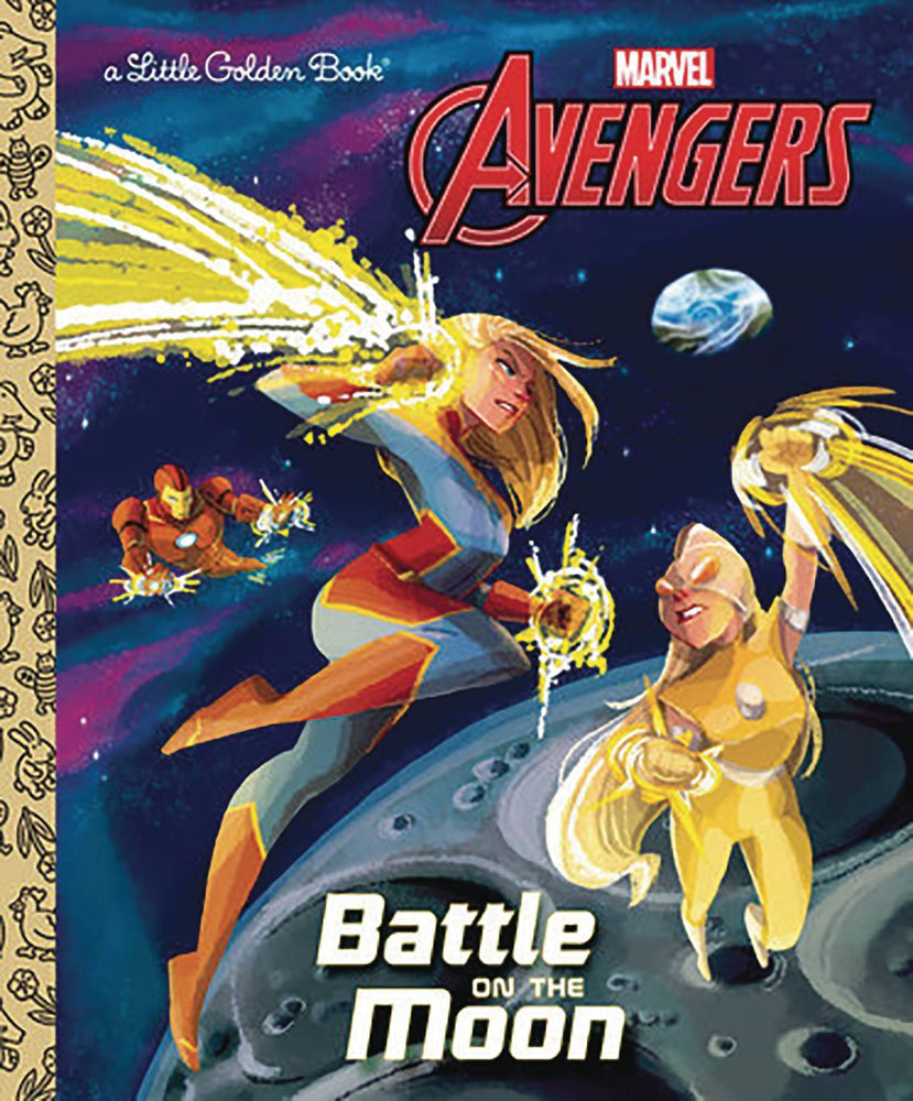 AVENGERS BATTLE ON MOON LITTLE GOLDEN BOOK (C: 0-1-0)