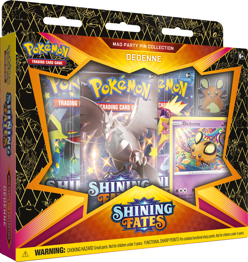 Pokémon TCG: Shining Fates Mad Party Pin Collections Dedenne