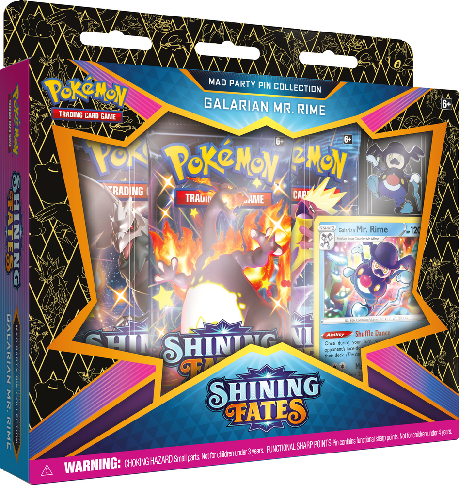Pokémon TCG: Shining Fates Mad Party Pin Collections Galarian Mr. Rime
