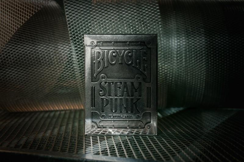 Steam Punk Silver Bicycle Playing Cards