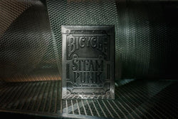 Steam Punk Silver Bicycle Playing Cards