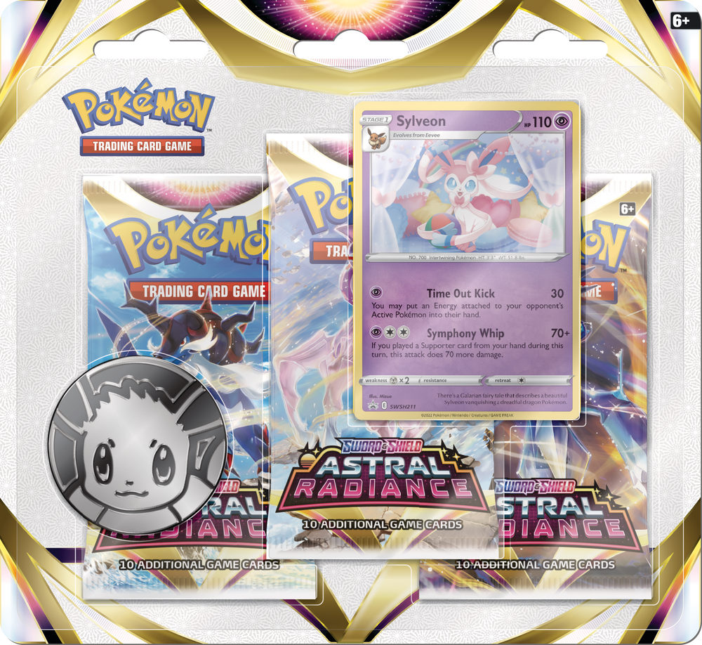 Pokémon TCG: Astral Radiance 3 Pack Blister Pack with Promo and Coin