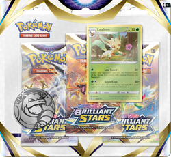 Pokémon TCG: Brilliant Stars 3 Pack Blister Pack with Promo and Coin
