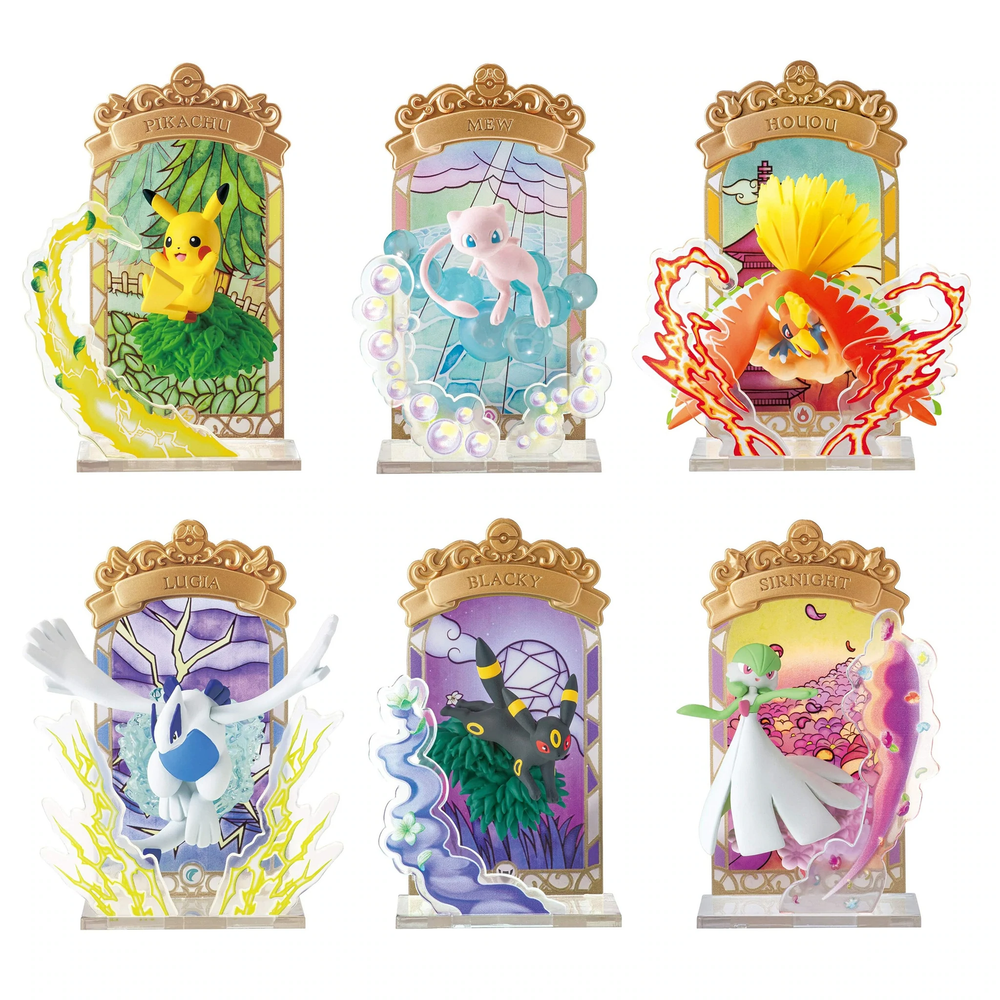 Rement Pokemon Stained Glass Collection Blind Box