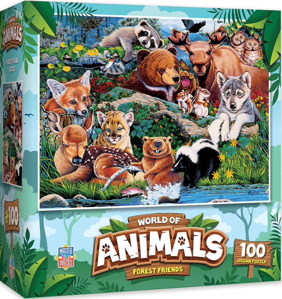 World of Animals - Forest Friends - 100 Piece Kids Puzzle