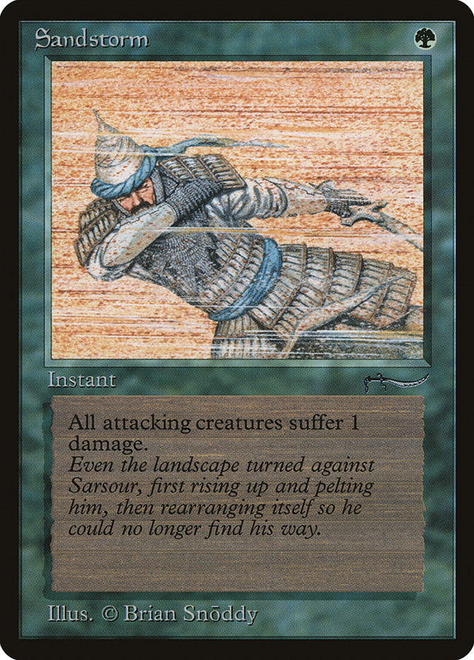 Magic the Gathering Arabian Nights Common Sandstorm [Lightly Played]