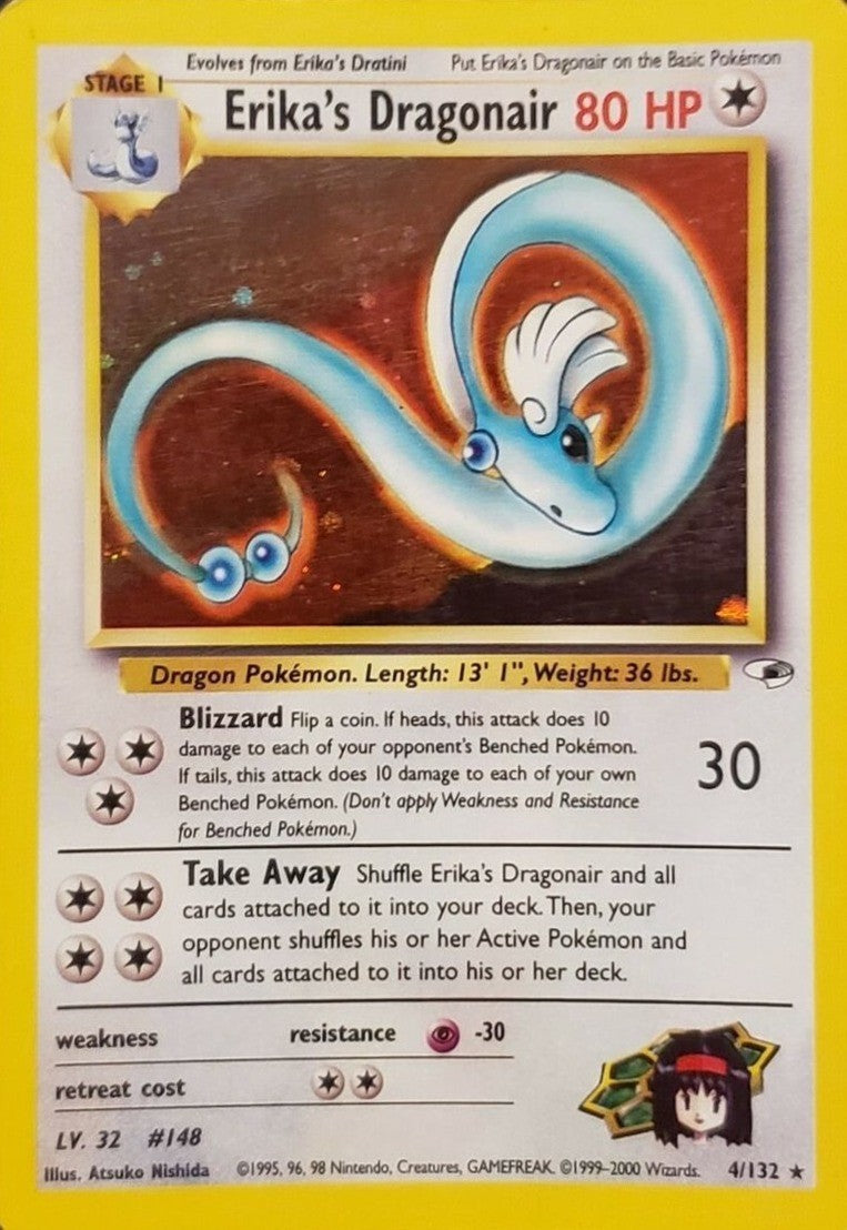 erika's pokemon cards Erika's Dragonair (4/132) [Gym Heroes Unlimited]